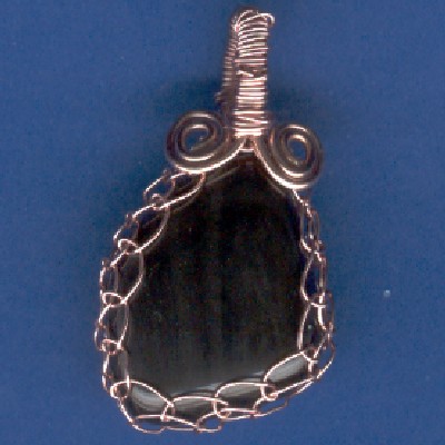 Apache Tear Pendant - Handcrafted Jewelry