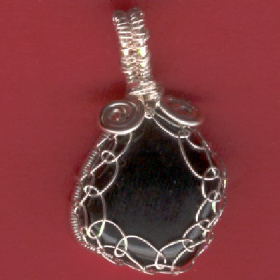 Apache Tear Pendant - Handcrafted Jewelry