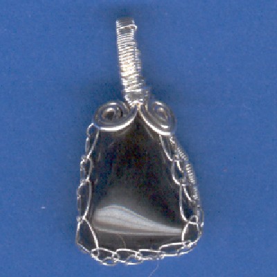 Apache Tear Pendant - Handcrafted Jewelry