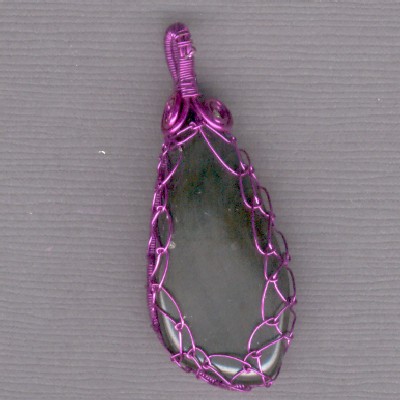 Apache Tear Pendant - Handcrafted Jewelry