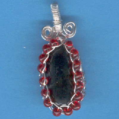Apache Tear Pendant - Handcrafted Jewelry