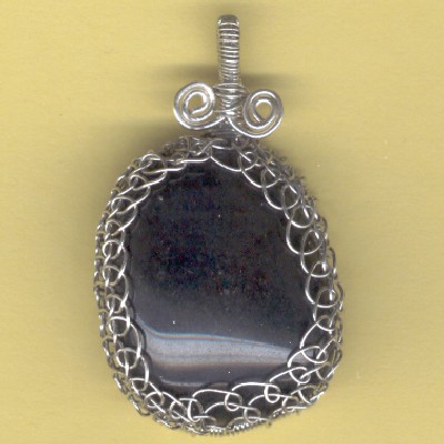 Apache Tear Pendant - Handcrafted Jewelry