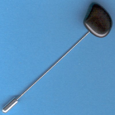 Apache Tear Stick Pin - Handcrafted Jewelry