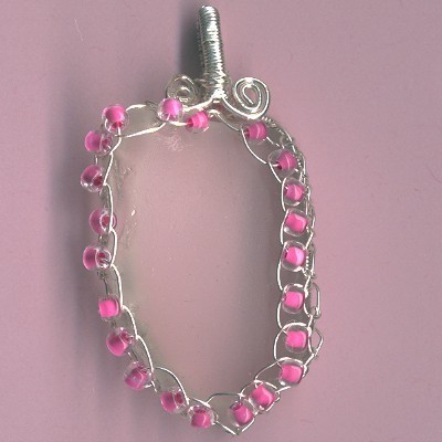 Pretty in Hot Pink Beach Glass Pendant - Handcrafted Jewelry