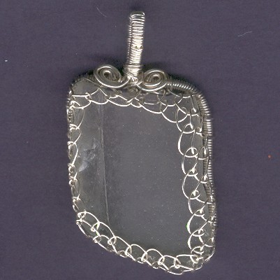 Beach Glass Pendant - Handcrafted Jewelry
