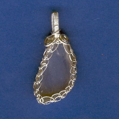 Delicate Pink Beach Glass Pendant - Handcrafted Jewelry