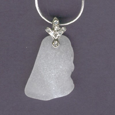Beach Glass Pendant - Handcrafted Jewelry