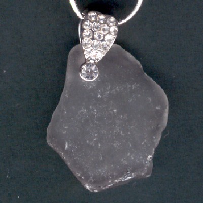 Beach Glass Pendant - Handcrafted Jewelry