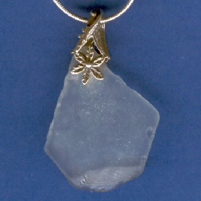 Beach Glass Pendant - Handcrafted Jewelry