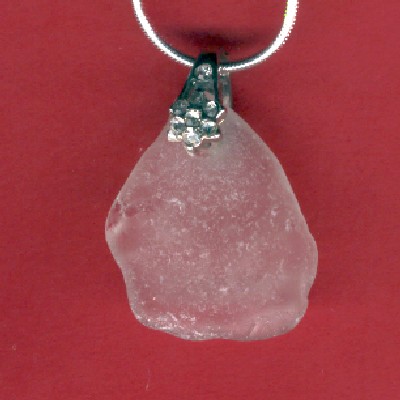 Beach Glass Pendant - Handcrafted Jewelry