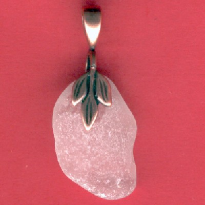 Beach Glass Pendant - Handcrafted Jewelry