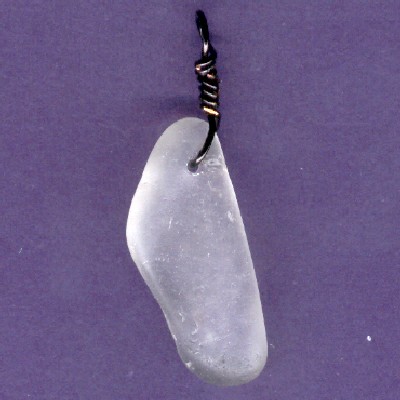 Beach Glass Pendant - Handcrafted Jewelry