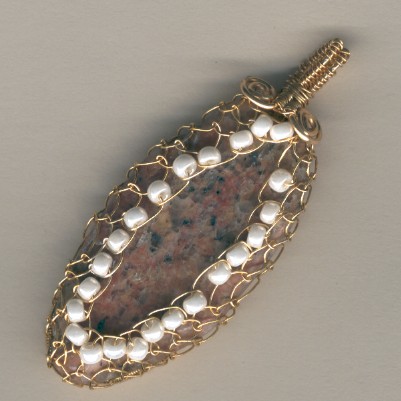 Lake Erie Beach Stone Pendant - Handcrafted Jewelry