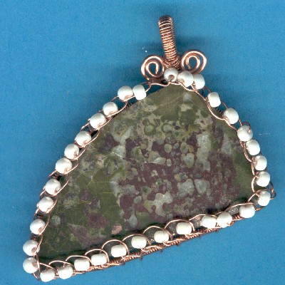 Native Copper in Matrix Pendant - Handcrafted Jewelry