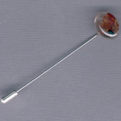 OVal Ganet Stick Pin - Handcrafted Jewelry