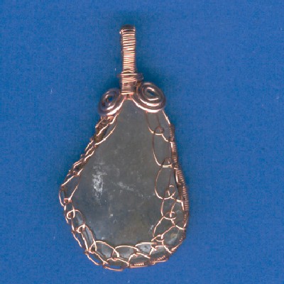 Cloudy Quartz Crystal Pendant - Handcrafted Jewelry