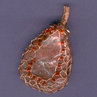 Red Jasper Pendant - Handcrafted Jewelry