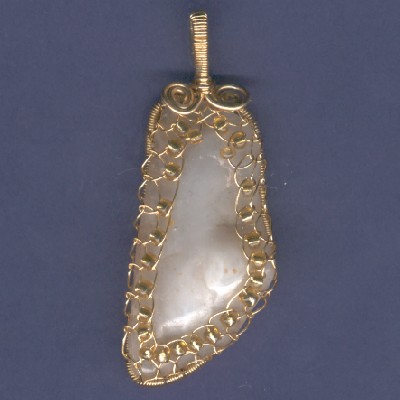 Chalcedony Pendant - Handcrafted Jewelry