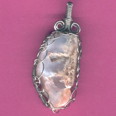 Chalcedony Pendant - Handcrafted Jewelry
