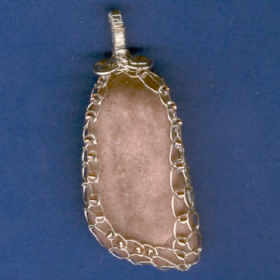 Pink Trimmed with Pink Pendant - Handcrafted Jewelry