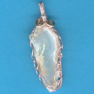 Chalcedony Pendant - Handcrafted Jewelry