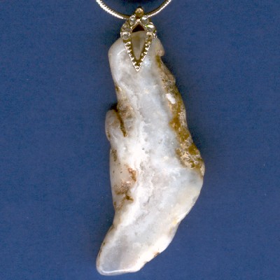 Chalcedony Pendant - Handcrafted Jewelry