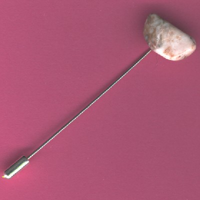 Chalcedony Stick Pin - Handcrafted Jewelry