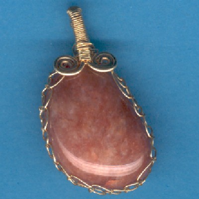 Washington State Beach Agate Pendant - Handcrafted Jewelry