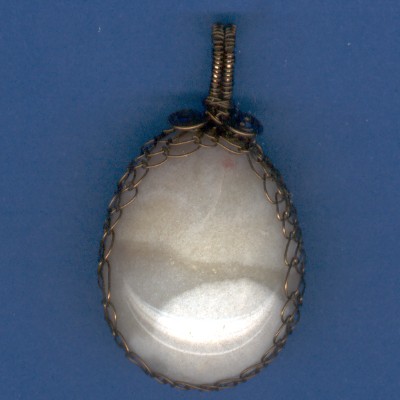 Washington State Beach Agate Pendant - Handcrafted Jewelry