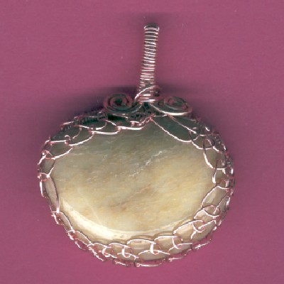 Washington State Beach Agate Pendant - Handcrafted Jewelry
