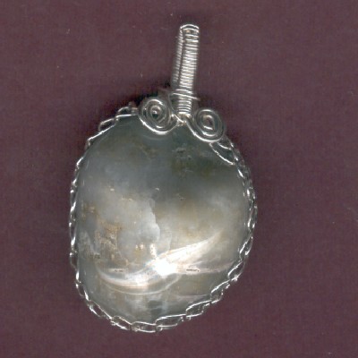 Washington State Beach Agate Pendant - Handcrafted Jewelry