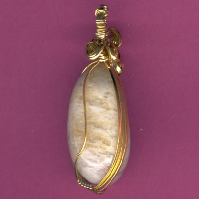 Washington State Beach Agate Pendant - Handcrafted Jewelry