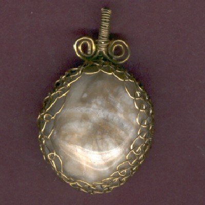 Washington State Beach Agate Pendant - Handcrafted Jewelry