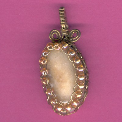 Washington State Beach Agate Pendant - Handcrafted Jewelry